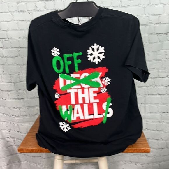 Vans Men's Off the Walls Deck the Halls Tee Black Large - Picture 4 of 5